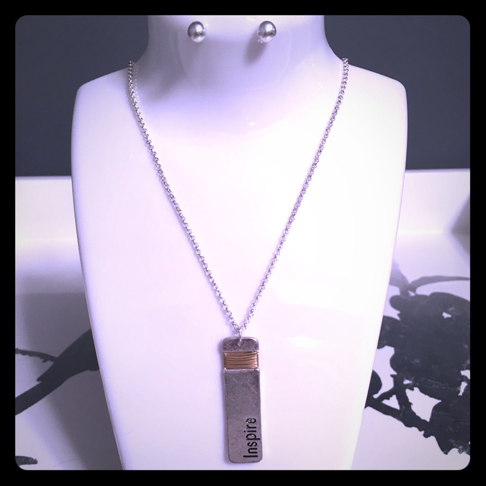 Accessorize Me necklace with earrings.